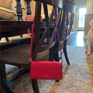Kate Spade Red Compact Crossbody Bag